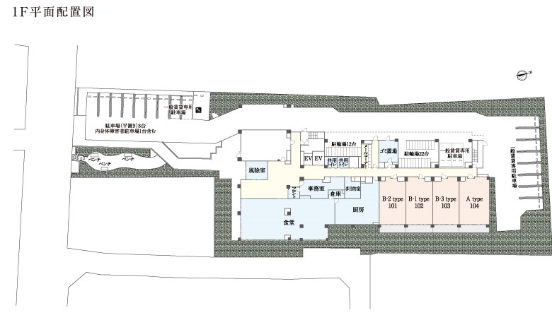 1F平面配置図