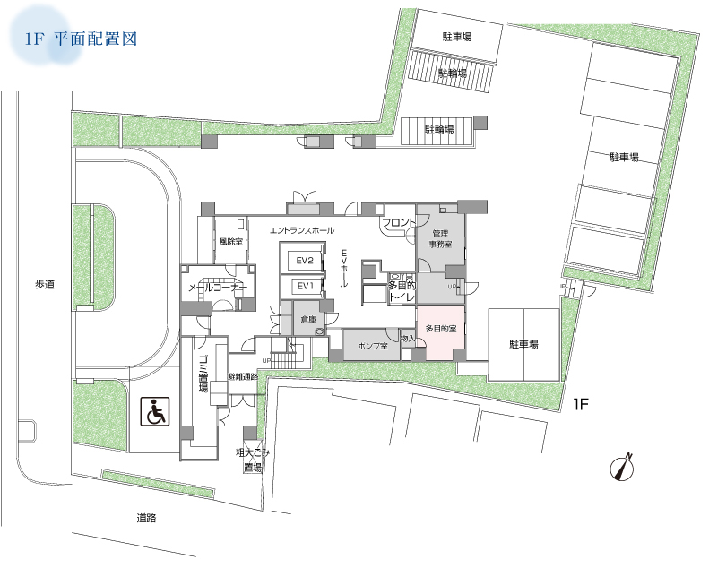 1F平面配置図