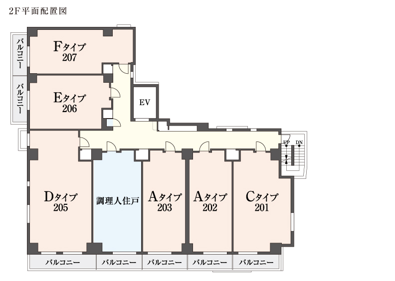 2F平面図配置