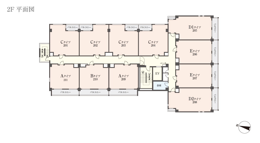 2F 平面図