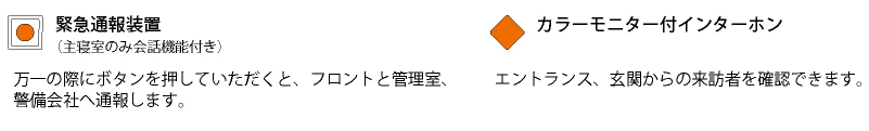 緊急通報装置・カラーモニター付きインターホン